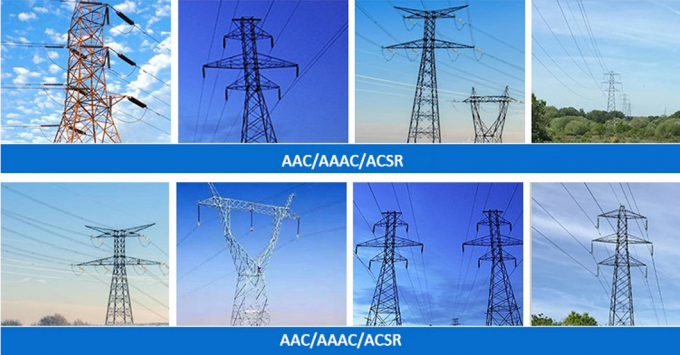 Power Transmission Overhead Bare Aluminum Conductors ACSR AAC AAAC Acss