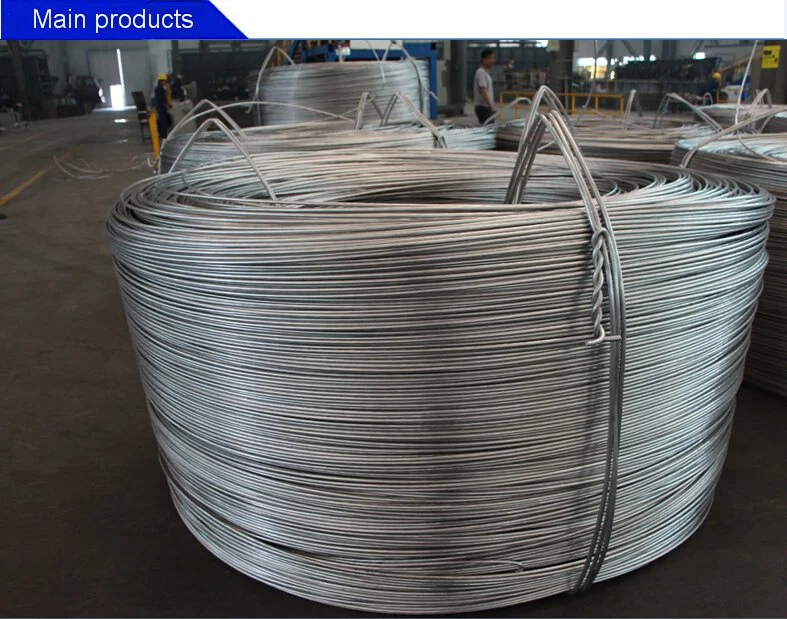 Hard Drawn Aluminum Wire Rod 8mm 9.5mm 1050 1060 1100 1350 Aluminum Wire Rod Manufacture for Electrical Purposes