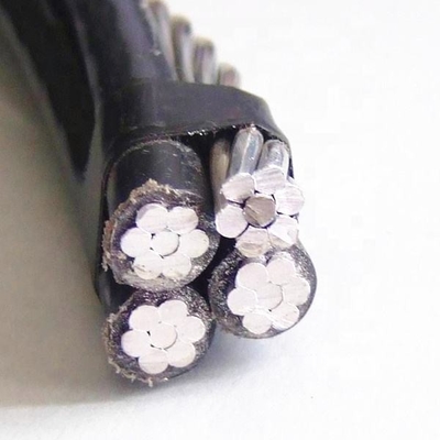 Aluminum Quadruplex Overhead Service Drop Cable Cross Linked Polyethylene