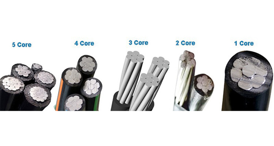 0.6/1kv Overhead Aerial Bundled Cable  1 Core 2 Core 3 Core 4 Core 5 Core