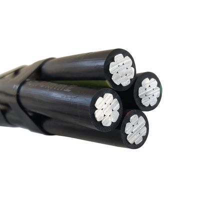 Aluminum Conductor LV Abc Cable XLPE PE LDPE PVC Insulated Overhead Duplex Triplex Quadruplex Service Drop Cable 4x70mm2 50mm2