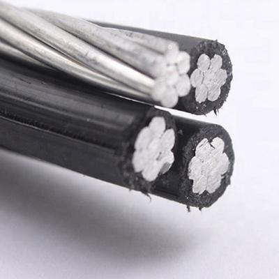 Aluminum Conductor Abc Cable XLPE PE LDPE PVC Insulated Overhead Duplex Triplex Quadruplex Service Drop Cable 4x70mm2 50mm2