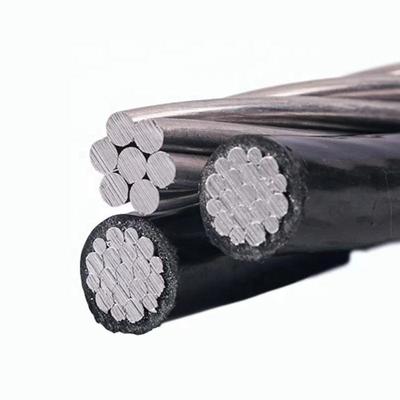 Aluminum Conductor Abc Cable XLPE PE LDPE PVC Insulated Overhead Duplex Triplex Quadruplex Service Drop Cable 4x70mm2 50mm2
