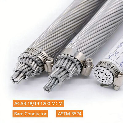 Factory Price ACAR Bare Conductor Aluminum Conductor Alloy Reinforced for Overhead Transmission Line 18/19 1200 MCM 750MCM ASTM