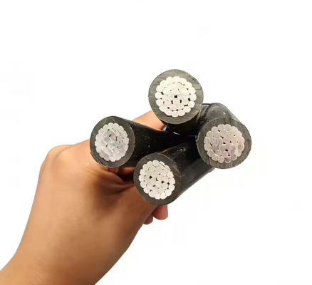 JKLYJ-1KV 4-core Stranded Overhead Insulated Cable 4*10/16/25 Mm² Aluminium Core for Outdoor Low-voltage Power Distribution