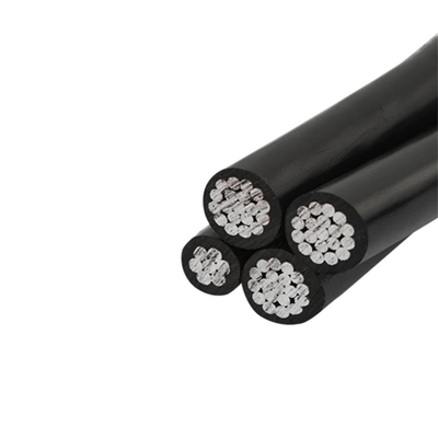 Solid PE Insulated Overhead Electric Power Cable Wires Copper Stranded Conductor IP67 Rated 1KV-10KV for RoHS