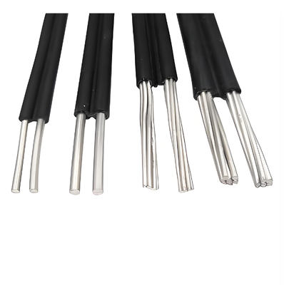 Two-core Copper XLPE Insulated Low Voltage Cable IP67 Rated 0.6/1kV for Overhead and Buried Underground Use