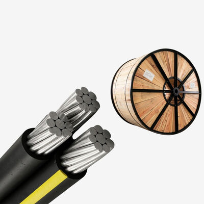 4X50m㎡ 4X95m㎡Aluminum Conductor Cable XLPE/PVC/PE Insulated ABC Cable AAC AAAC 0.6/1kv Standard Aerial Bundled Conductor