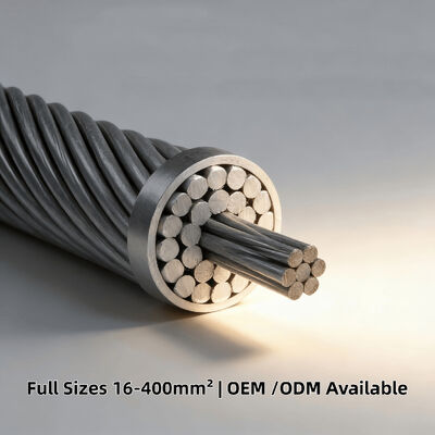 ACSR Conductor 16–400mm² – Bare Aluminum Steel Reinforced Overhead Power Line Cable for Transmission & Distribution