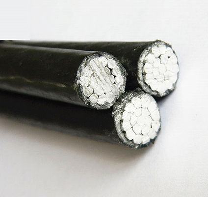 Black Triplex 6201 Alloy ASTM Aerial Bundled Cable