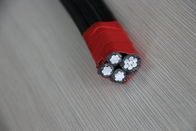 Aluminum Conductors Pvc Insulation Quadruplex Service Drop Cable Acsr Supported