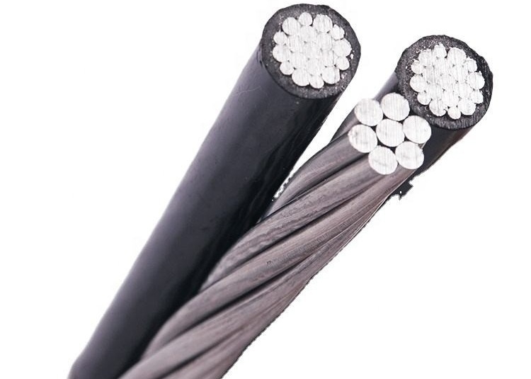 1kv PVC Sheath Triplex Overhead Wire Overhead Service Drop Cable