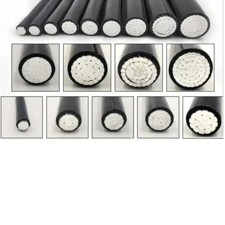 UV Resistant ABC Cable Aerial Bundled Conductor With Messenger Wire XLPE Insulation Material For Rural Electrification