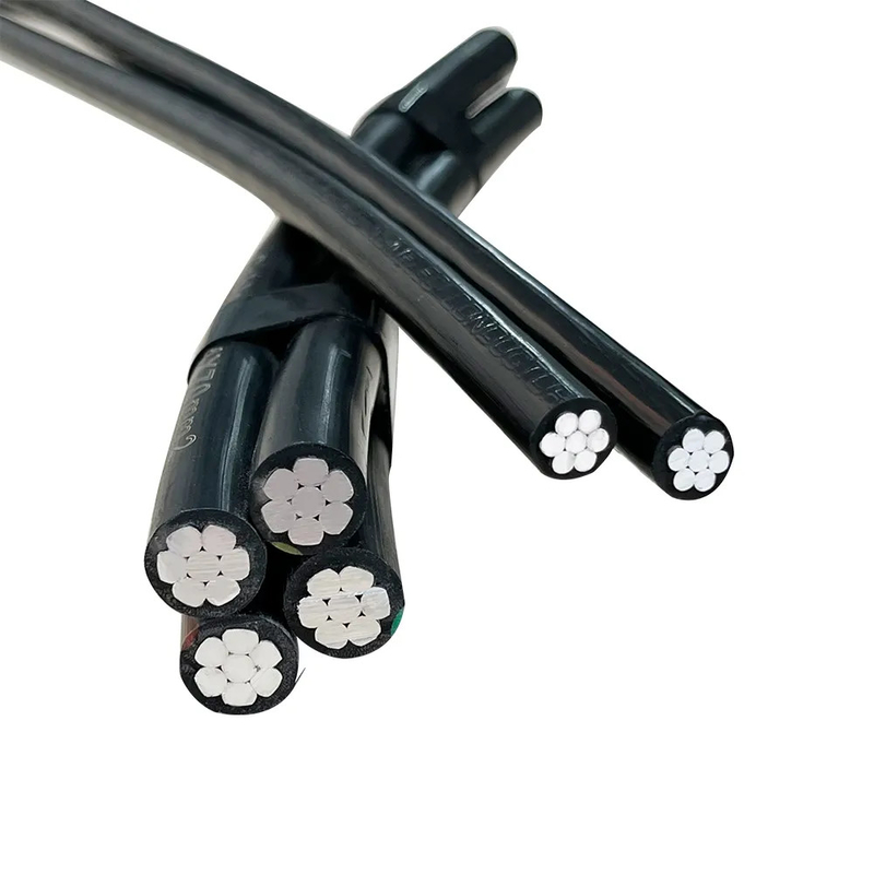 Low Voltage 0.6/1kv XLPE/PVC Insulated Aerial Bundle Specification Multi-Core Wire Overhead ABC Cable