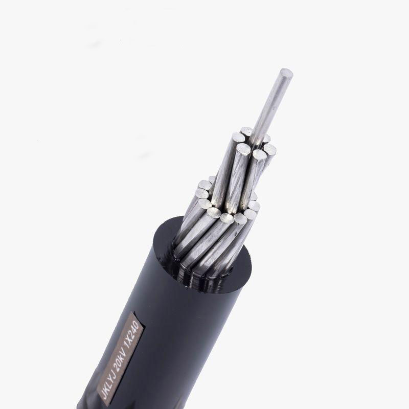 PVC Jacket Electric Power Cable 1KV Aerial XLPE Insulated Aluminum Single Core For LV Power JKLGYJ Overhead Cable