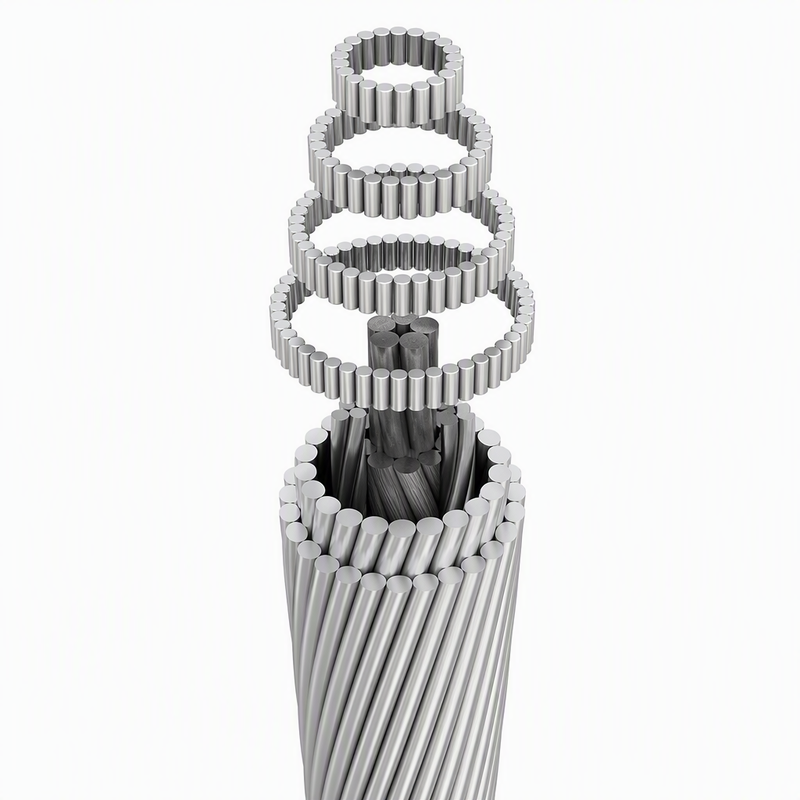 ACSR Bare Conductor 25/4 Aluminum Conductor Steel Reinforced Wire for Overhead Power Lines