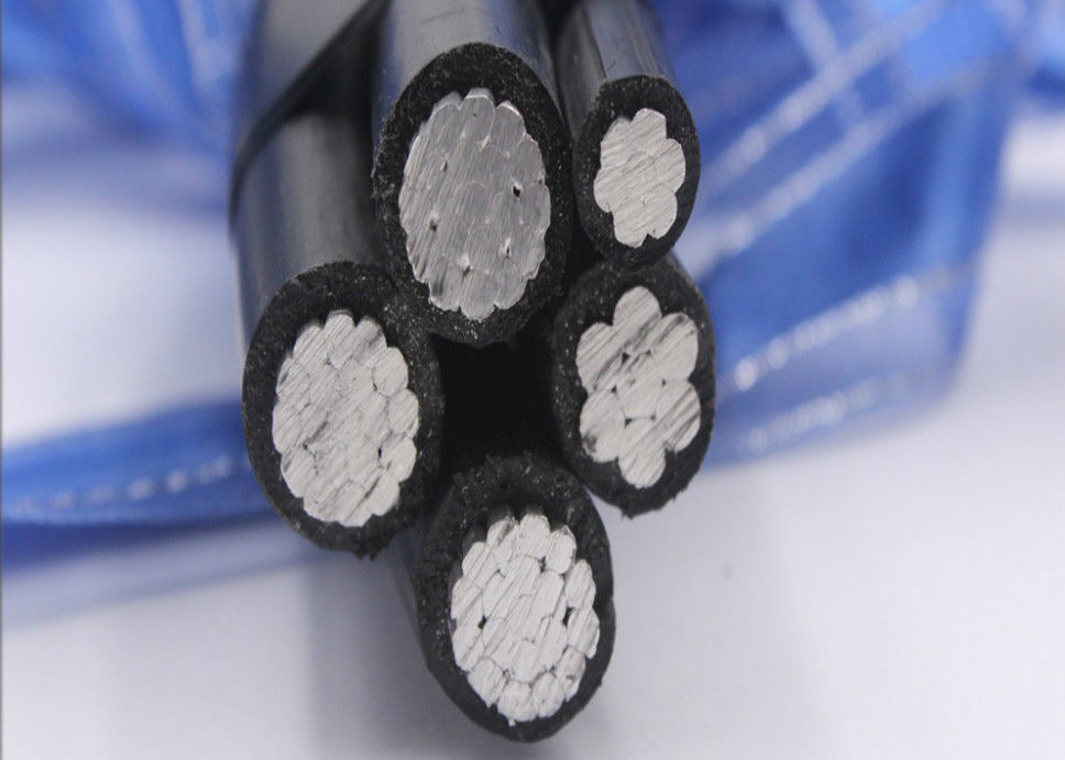 4+1 Core Low Voltage Aerial Bundled Cable XLPE Insulated