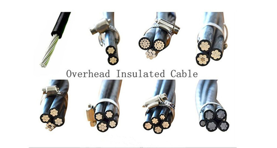 1 Core 2 Core 3 Core Aerial Bundled Cable Overhead Xlpe / Pvc Insulated