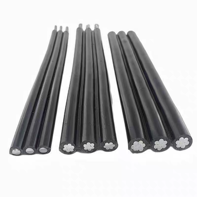 Solid PE Insulated Overhead Electric Power Cable Wires Copper Stranded Conductor IP67 Rated 1KV-10KV for RoHS